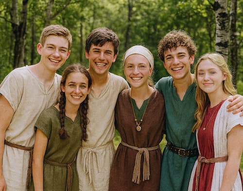 Youth together at Moroni's Quest